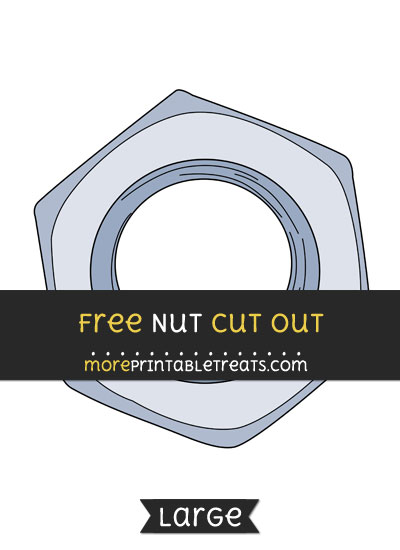 Free Nut Cut Out - Large size printable