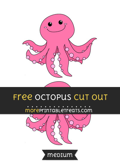 Free Octopus Cut Out - Medium Size Printable