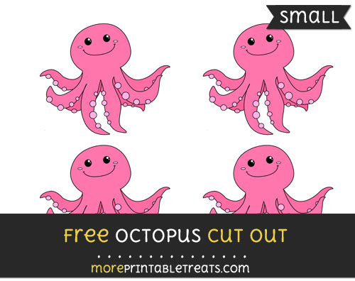 Free Octopus Cut Out - Small Size Printable