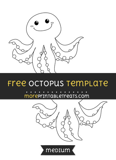 Free Octopus Template - Medium