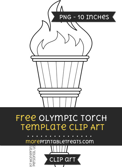 Free Olympic Torch Template - Clipart