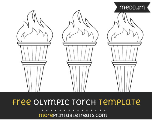 Free Olympic Torch Template - Medium