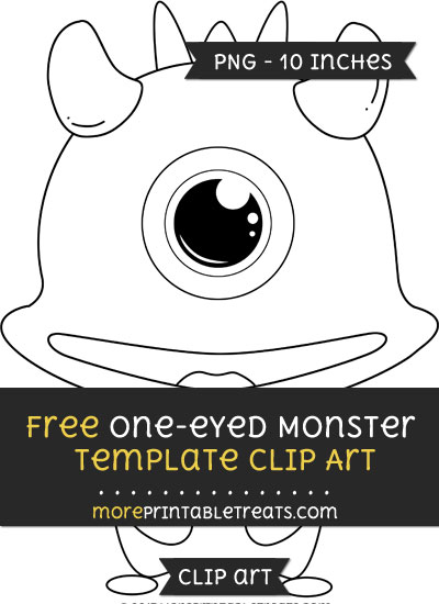 Free One Eyed Monster Template - Clipart