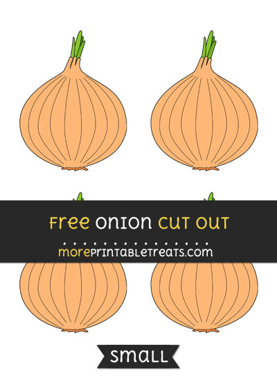 Free Onion Cut Out - Small Size Printable