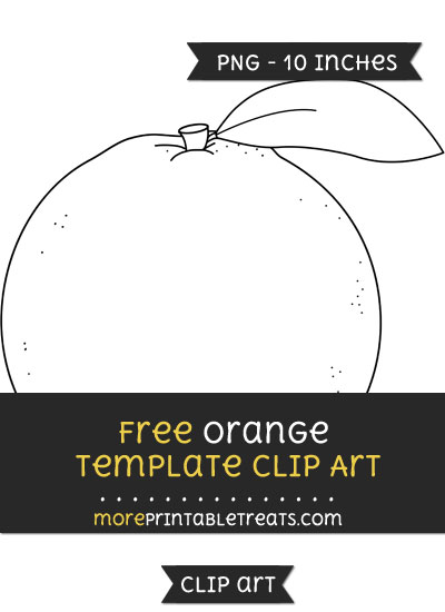 Free Orange Template - Clipart