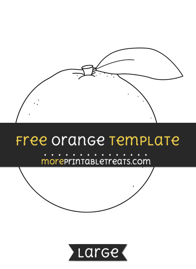 Free Orange Template - Large