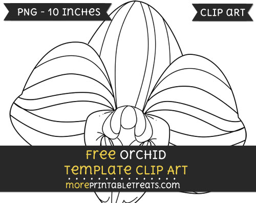 Free Orchid Template - Clipart