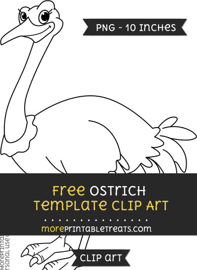 Free Ostrich Template - Clipart