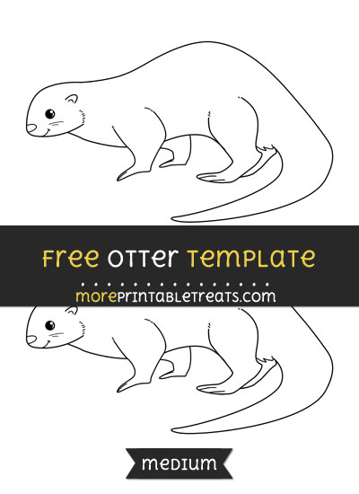 Free Otter Template - Medium