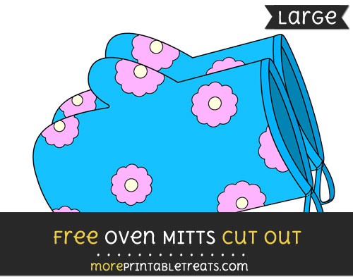 Free Oven Mitts Cut Out - Large size printable