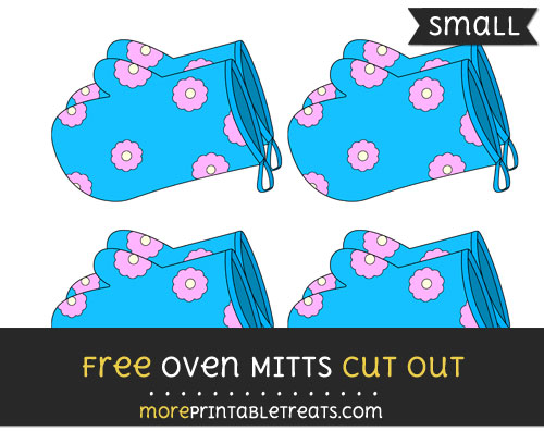 Free Oven Mitts Cut Out - Small Size Printable