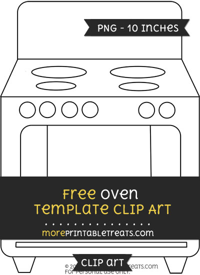 Free Oven Template - Clipart