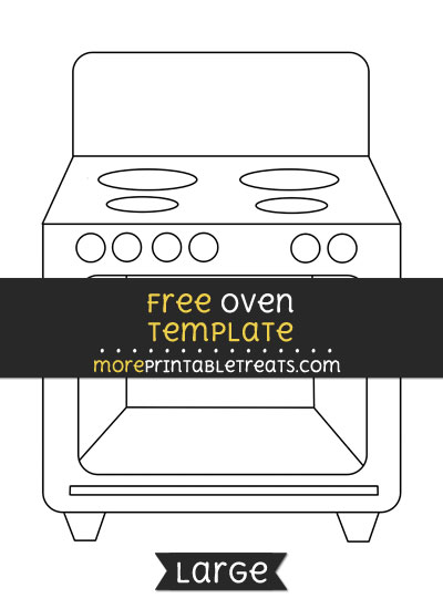 Free Oven Template - Large