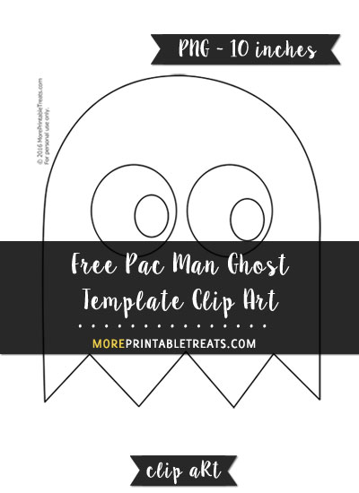Free Pac Man Ghost Template - Clipart