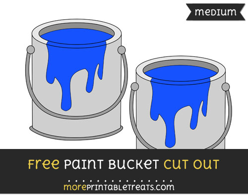 Free Paint Can Cut Out - Medium Size Printable