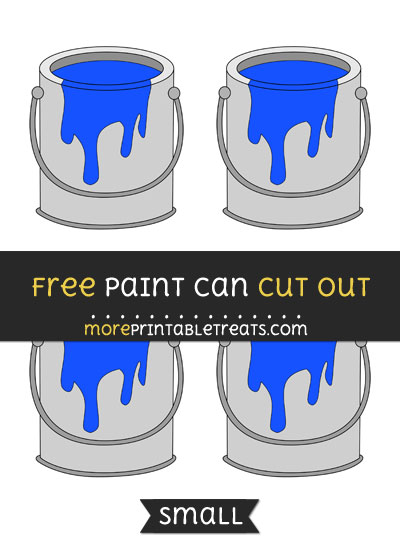 Free Paint Can Cut Out - Small Size Printable