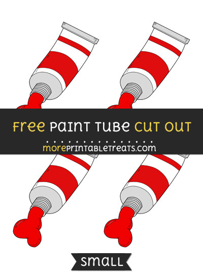 Free Paint Tube Cut Out - Small Size Printable