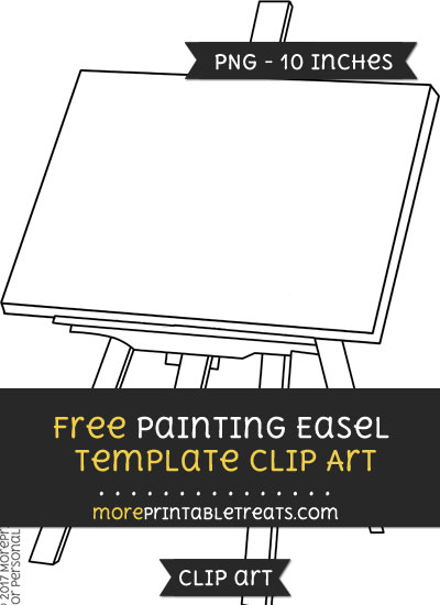 Free Painting Easel Template - Clipart