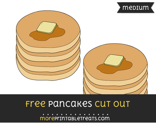 Free Pancakes Cut Out - Medium Size Printable