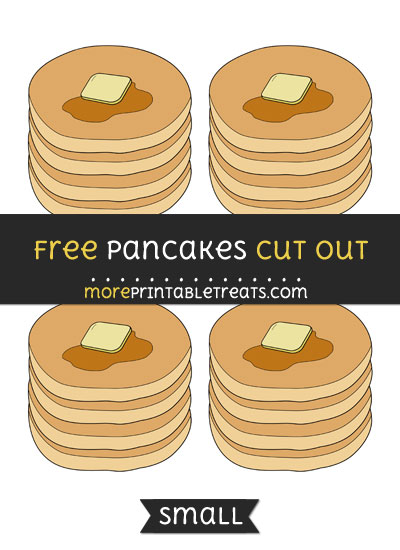 Free Pancakes Cut Out - Small Size Printable
