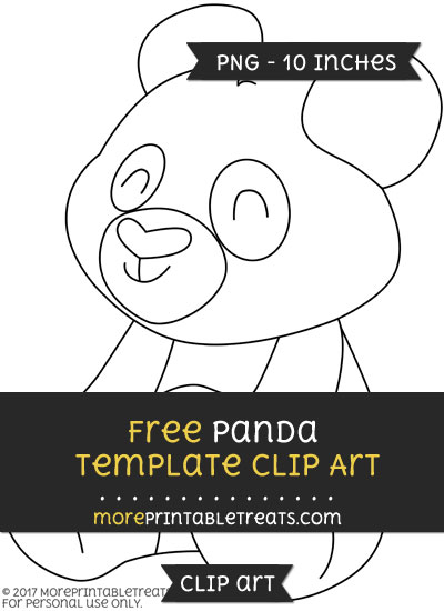 Free Panda Template - Clipart