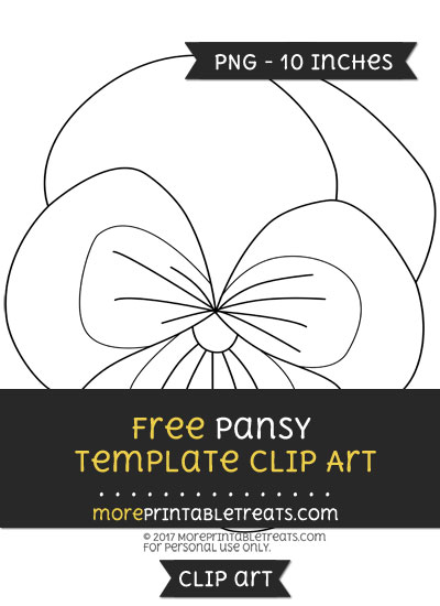 Free Pansy Template - Clipart