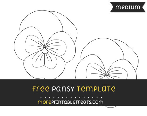 Free Pansy Template - Medium