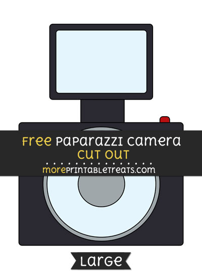 Free Paparazzi Camera Cut Out - Large size printable