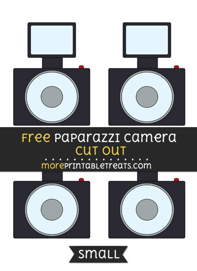 Free Paparazzi Camera Cut Out - Small Size Printable