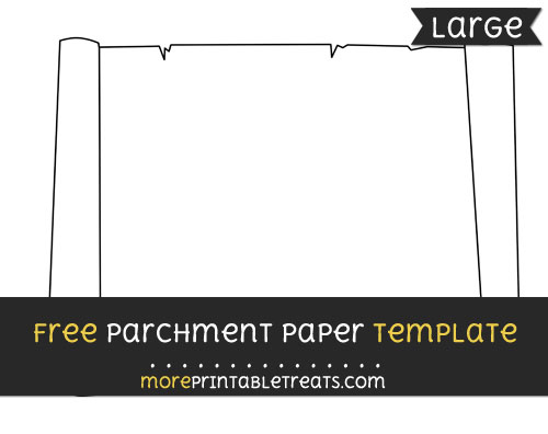 Free Parchment Paper Template - Large