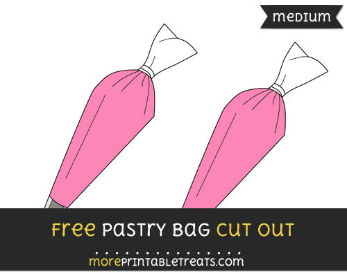 Free Pastry Bag Cut Out - Medium Size Printable