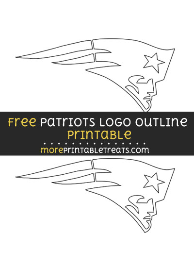 Free Medium-Size New England Patriots Logo Outline