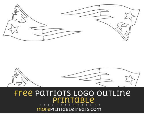 Free Small-Size New England Patriots Logo Outline