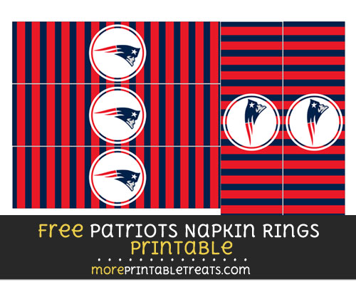 Free New England Patriots Napkin Rings