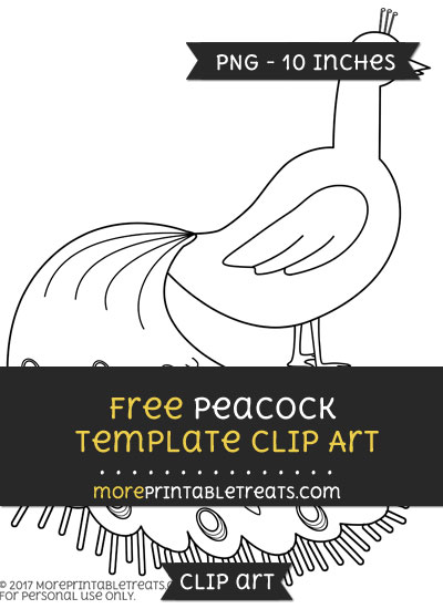 Free Peacock Template - Clipart