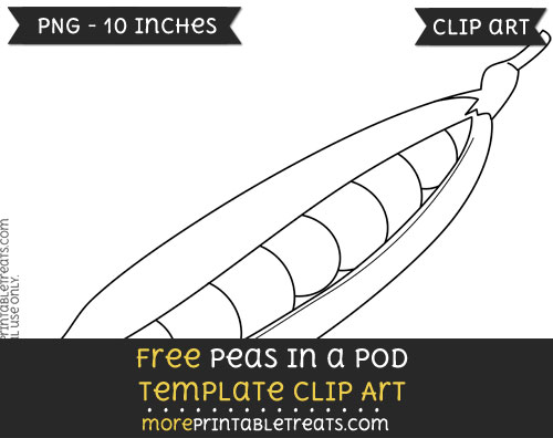 Free Peas In A Pod Template - Clipart