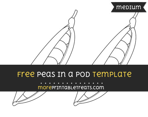 Free Peas In A Pod Template - Medium