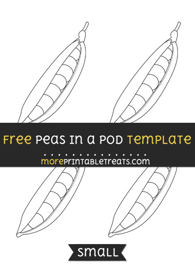 Free Peas In A Pod Template - Small