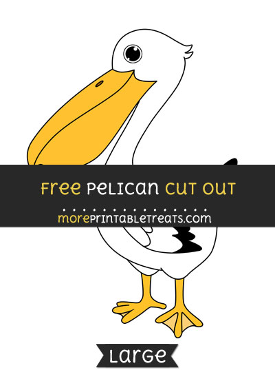 Free Pelican Cut Out - Large size printable