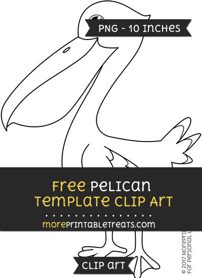Free Pelican Template - Clipart