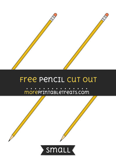 Free Pencil Cut Out - Small Size Printable