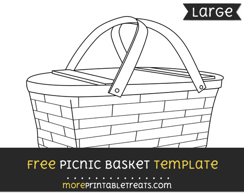 Free Picnic Basket Template - Large