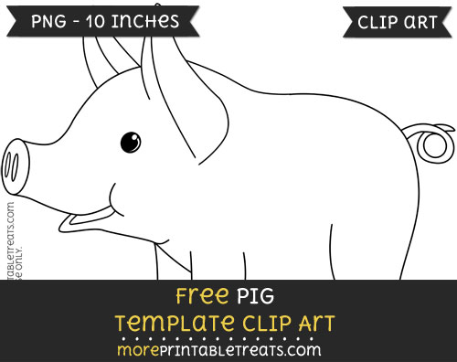 Free Pig Template - Clipart