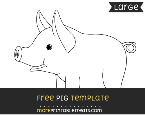 Free Pig Template - Large