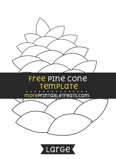 Free Pine Cone Template - Large