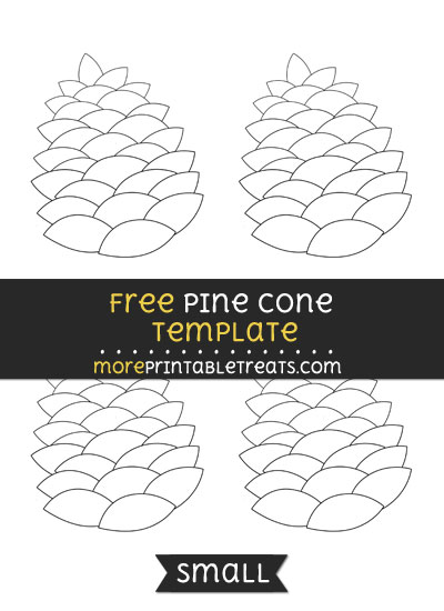 Free Pine Cone Template - Small