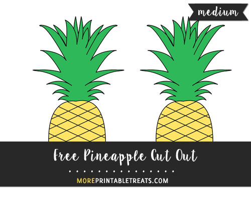 Free Pineapple Cut Out - Medium