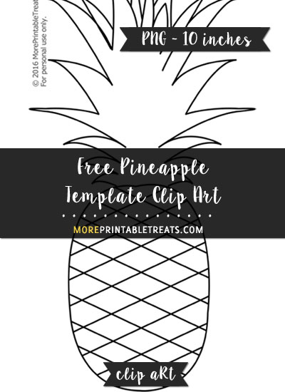 Free Pineapple Template - Clipart