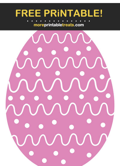 Free Printable Pink Easter Egg Cut Out