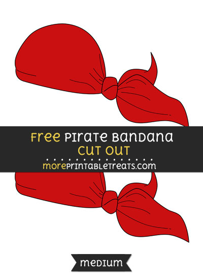 Free Pirate Bandana Cut Out - Medium Size Printable